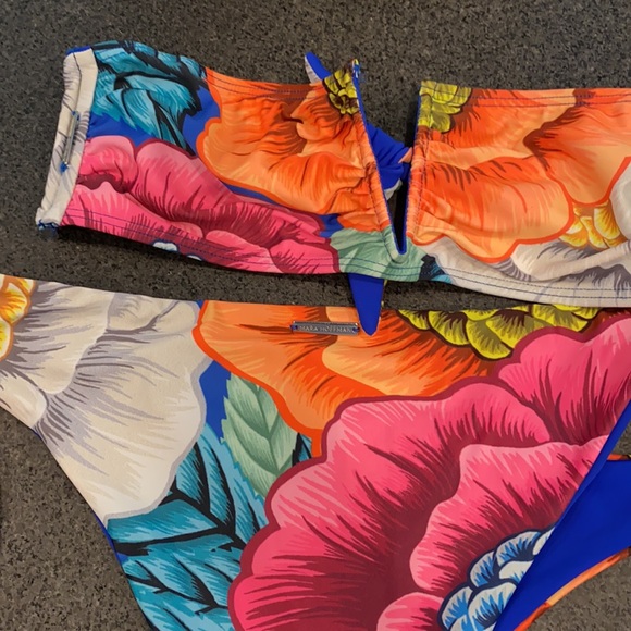 Mara Hoffman Strapless Flora Bathing Suit - Picture 8 of 10